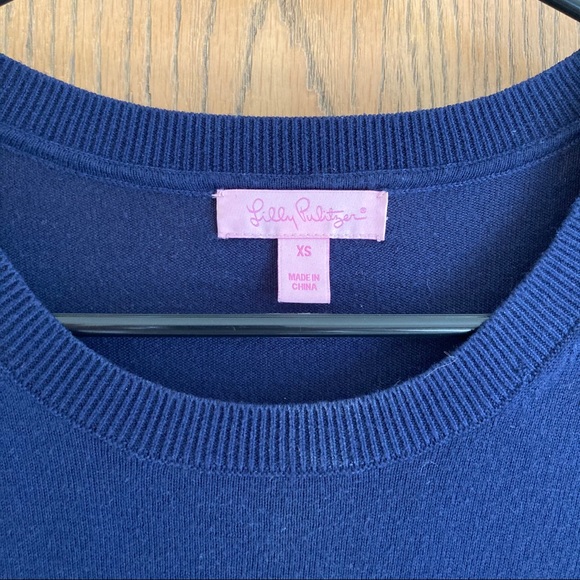 Lilly Pulitzer Crewneck Blue Sweater XS - Picture 3 of 7